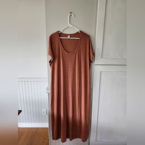 Elegant Tan Maxi Dress